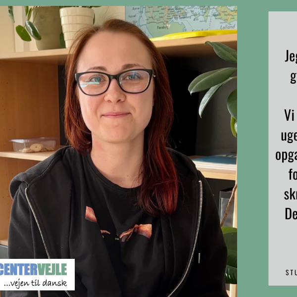Jeg lærer noget nyt hver gang, jeg kommer her. Vi møder op én aften om ugen, og så laver vi online opgaver hjemmefra. Jeg kan fokusere mere på mine skriftlige opgaver sådan. Det fungerer rigtig godt. - Klaudia